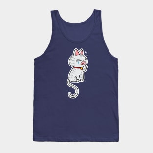 Sleepy cat Tank Top